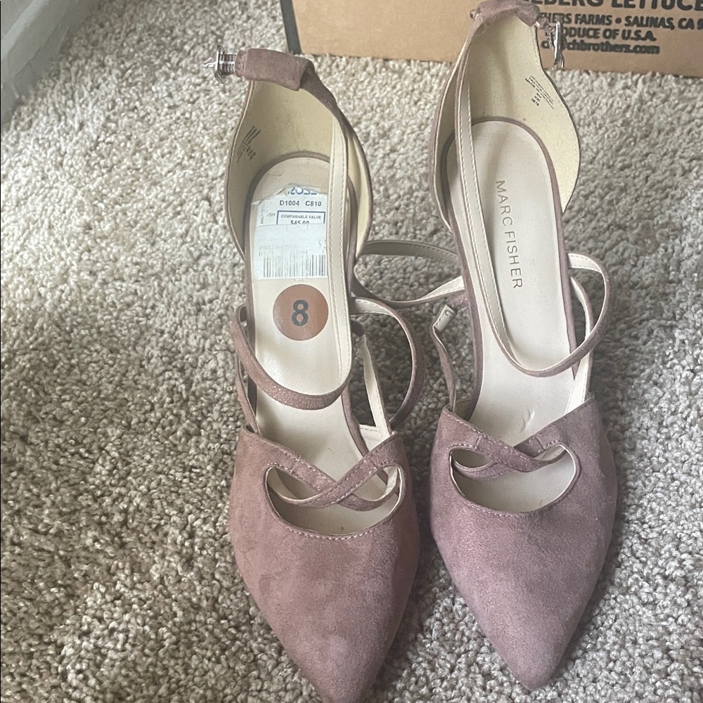 Marc Fisher Women's Brown Strappy Heels